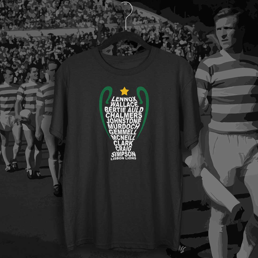 Lisbon Lions 1967 Trophy T-Shirt (Multi Colours)