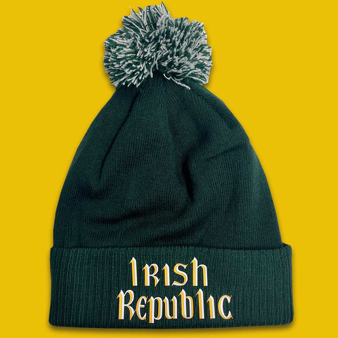 Irish Republic 1916 Army Green Bobble Hat