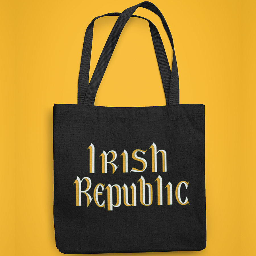 Irish Republic (Black Tote Bag)