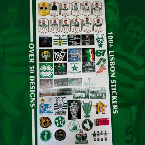 Glasgow Celtic Shop Stickers Lisbon Lions