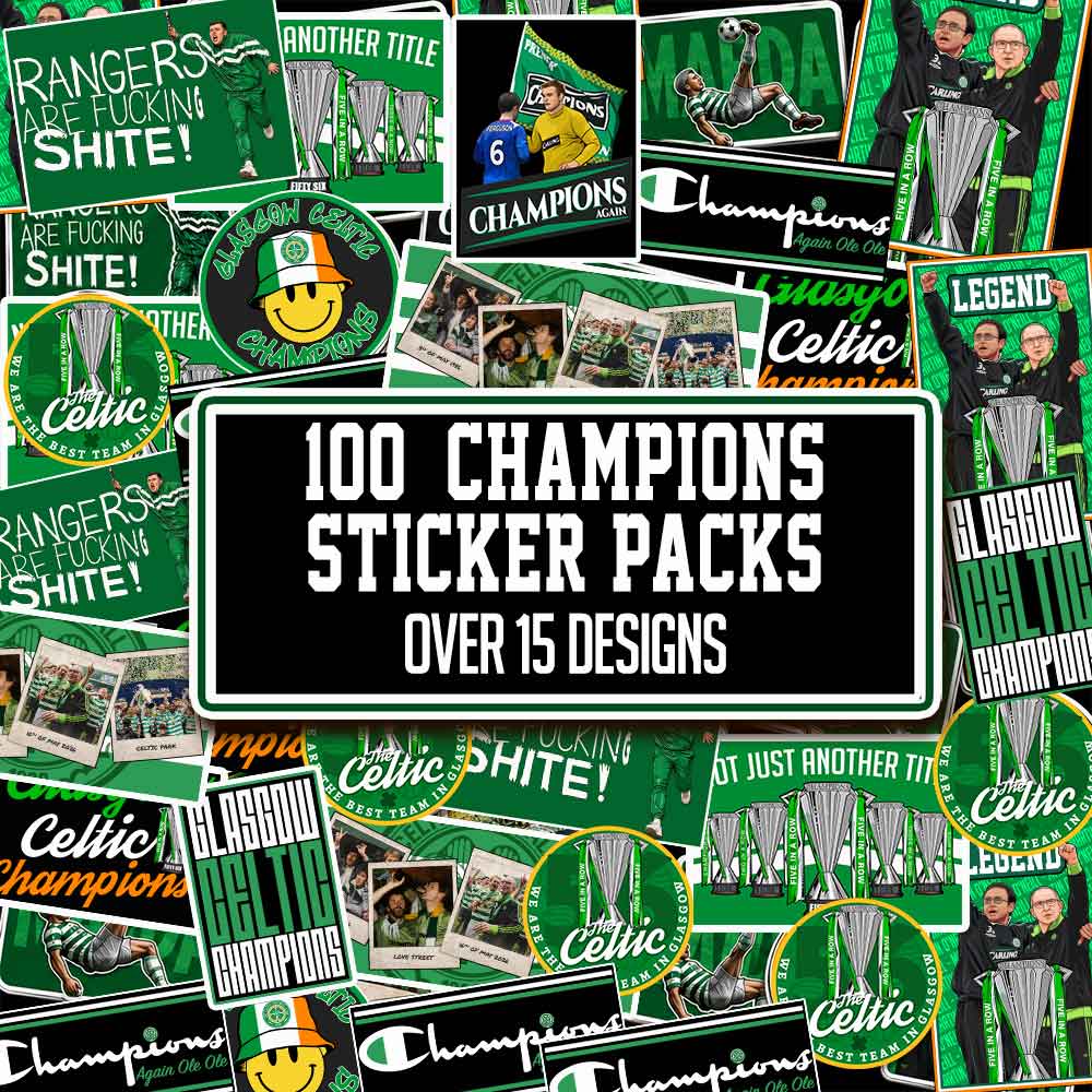 Celtic FC Champions Again Sticker Pack (100+ Pack)